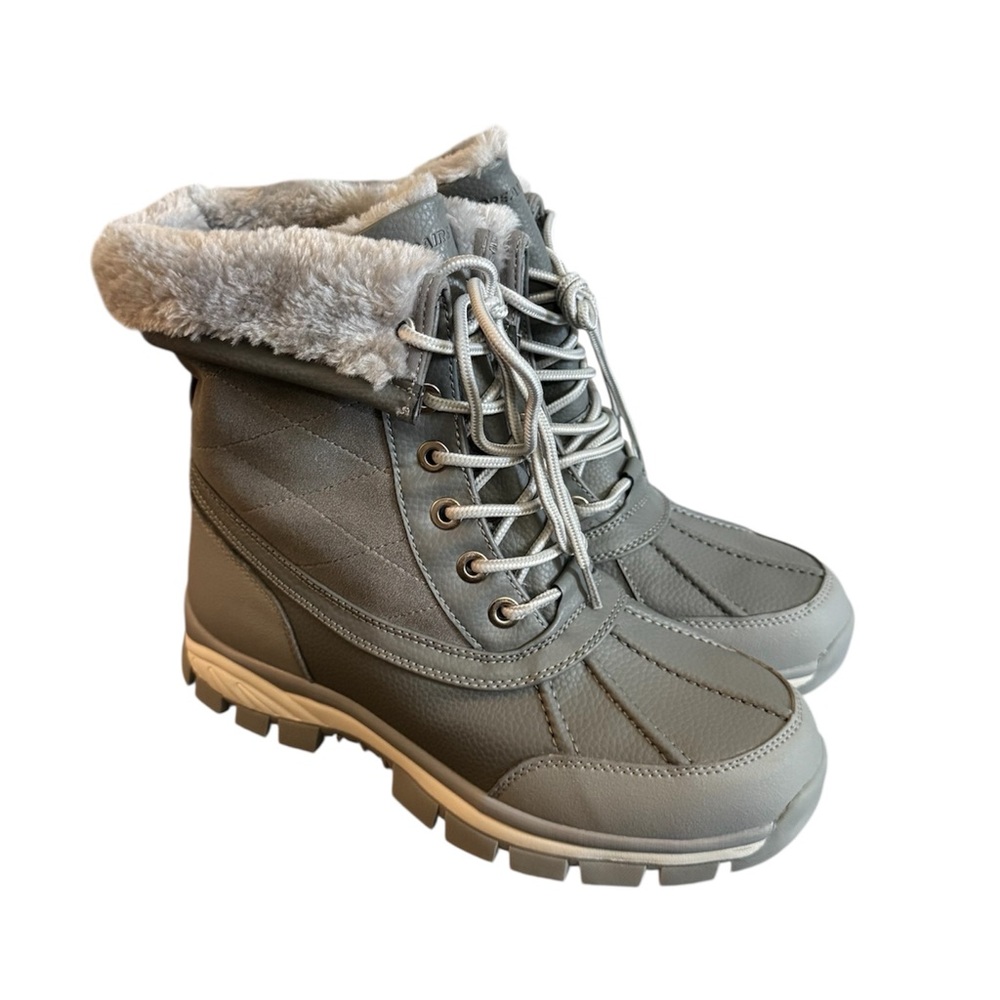 NWT BURUDANI Women’s Waterproof Mid-Calf Duck Snow Boots with Faux Fur